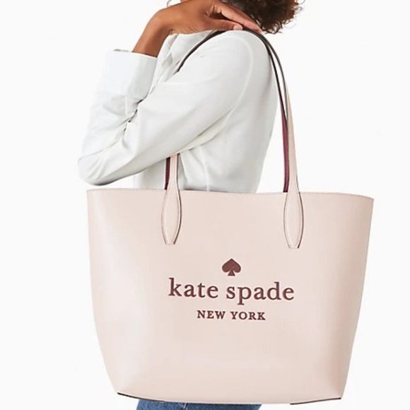 Kate Spade purse and wallet glitter on tote ROSE SMOKE reversible - Picture 10 of 13